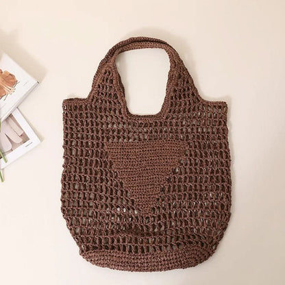 Beach Bag Crocheted Lightweight Spacious Interior