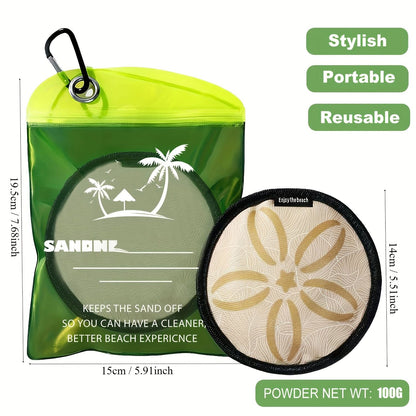 Beach Sand Remover Travel-Size Skin-Friendly 5.5 Inch