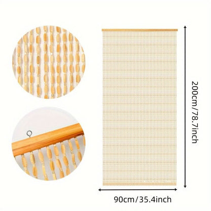 Beaded Curtain Bamboo-Inspired Lightweight 52 Strands