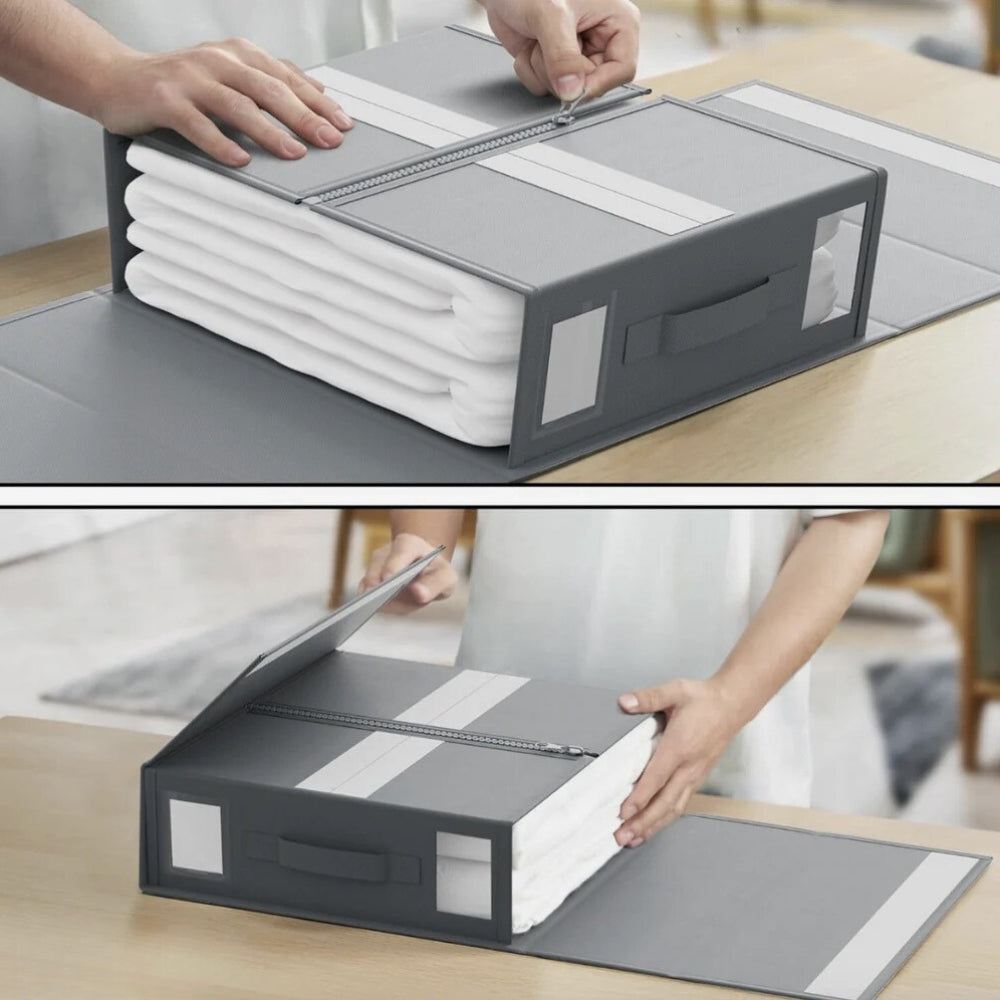 Bedsheet Organizer Foldable Wrinkle-Free Space-Saving