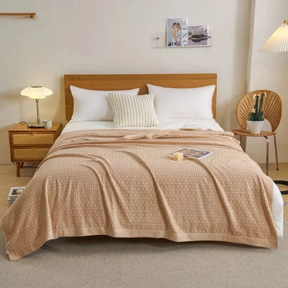 Bedspread Waffle Cotton Lightweight & Breathable Machine Washable