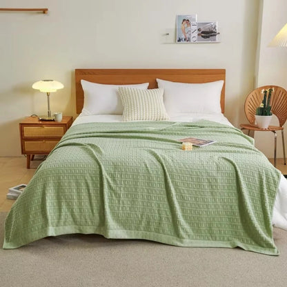 Bedspread Waffle Cotton Lightweight & Breathable Machine Washable