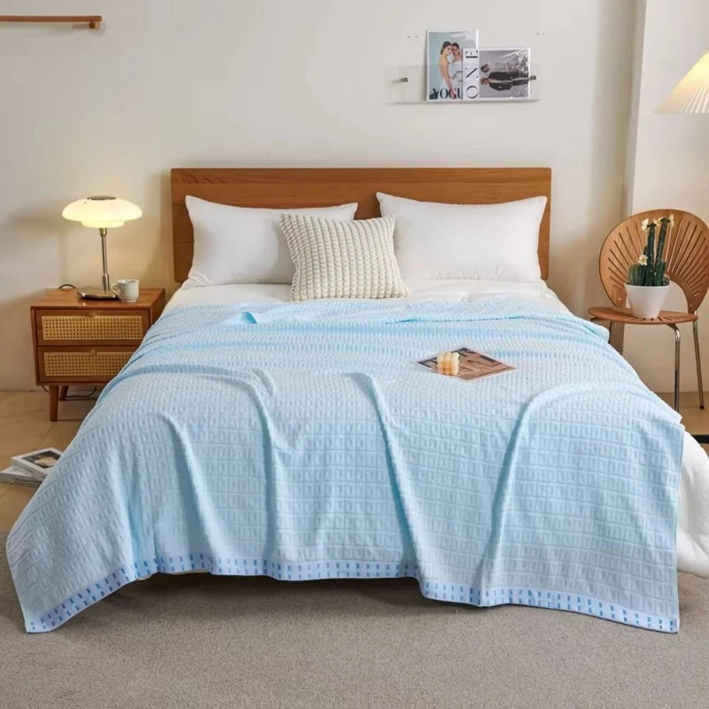 Bedspread Waffle Cotton Lightweight & Breathable Machine Washable