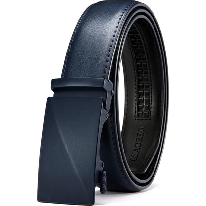 Belt Full-Grain Leather Micro-Adjust Ratchet Closure