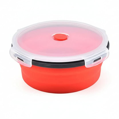 Bento Lunch Box Collapsible Food Grade Silicone Leak Proof