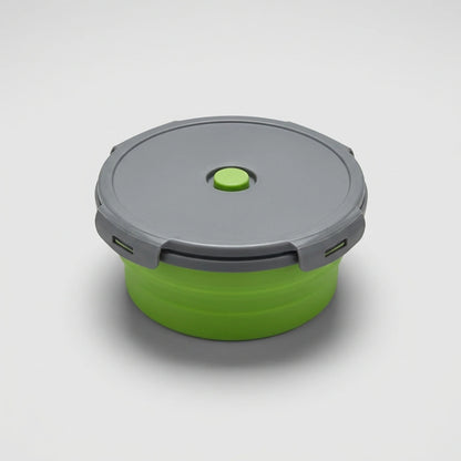 Bento Lunch Box Collapsible Food Grade Silicone Leak Proof