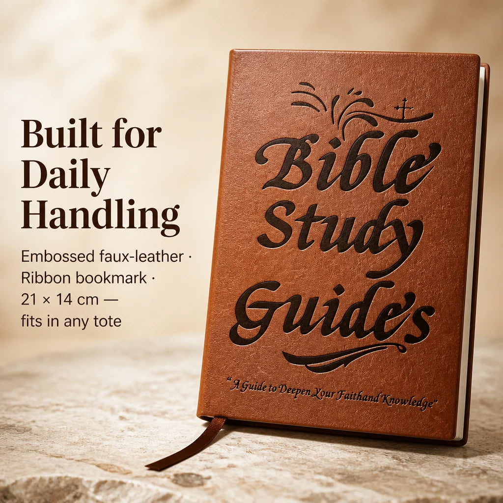 Bible Study Guide 66-Book Reference Pages Built-In Notes Space
