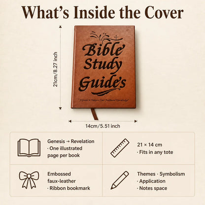 Bible Study Guide 66-Book Reference Pages Built-In Notes Space