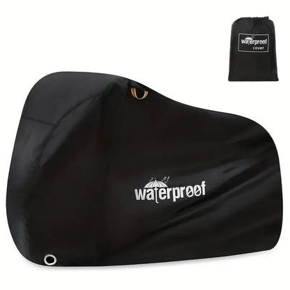 Bicycle Cover Weather-Resistant Elastic Hem & Buckle Strap