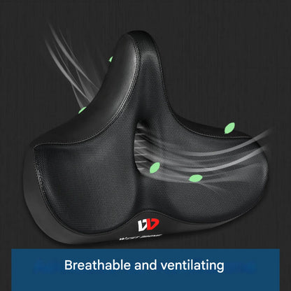 Bicycle Seat Gel & Memory Foam Shock-Absorbing Ventilated