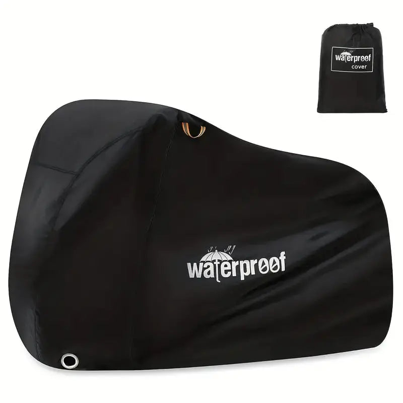 Bicycle Storage Cover Weather-Resistant Elastic Hem & Buckle Strap