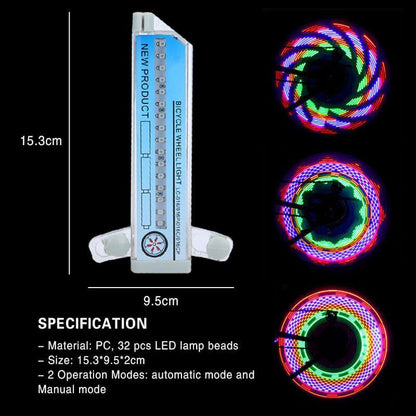 Bike Wheel Lights RGB 30 Patterns Motion-Activated Water-Resistant