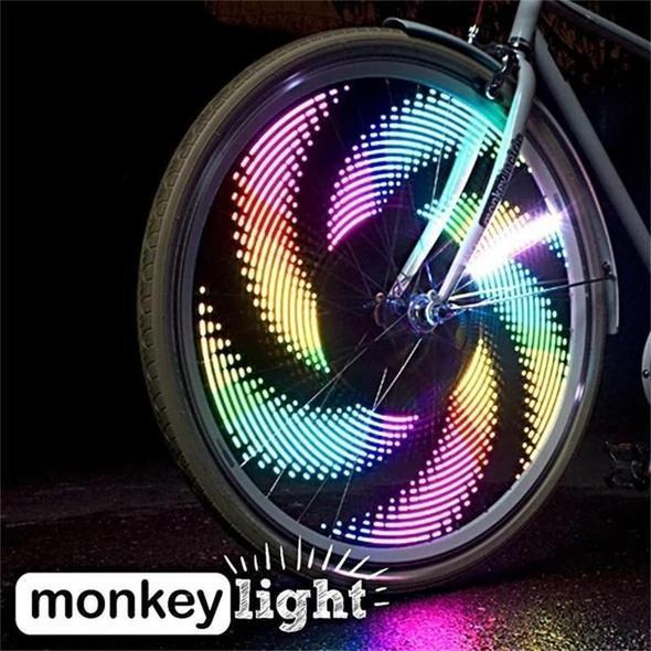 Bike Wheel Lights RGB 30 Patterns Motion-Activated Water-Resistant
