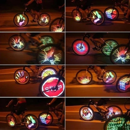 Bike Wheel Lights RGB 30 Patterns Motion-Activated Water-Resistant