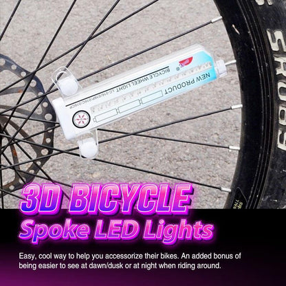 Bike Wheel Lights RGB 30 Patterns Motion-Activated Water-Resistant