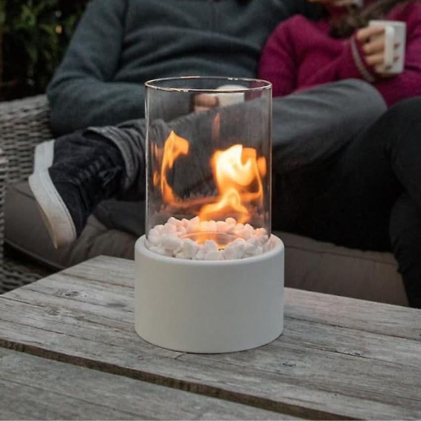 Bioethanol Tabletop Fireplace Portable Smoke-Free & Odorless