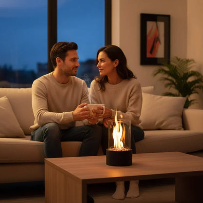 Bioethanol Tabletop Fireplace Portable Smoke-Free & Odorless