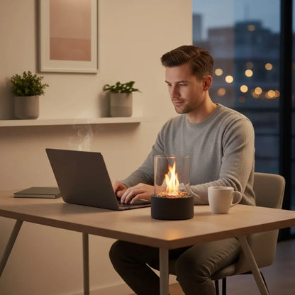 Bioethanol Tabletop Fireplace Portable Smoke-Free & Odorless