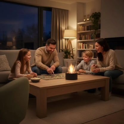 Bioethanol Tabletop Fireplace Portable Smoke-Free & Odorless