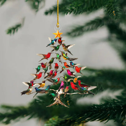 Bird Christmas Ornament Crystal Glass Light-Reflecting Design