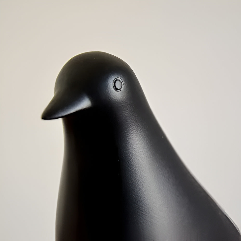 Bird Figurine Minimalist Glossy Ceramic
