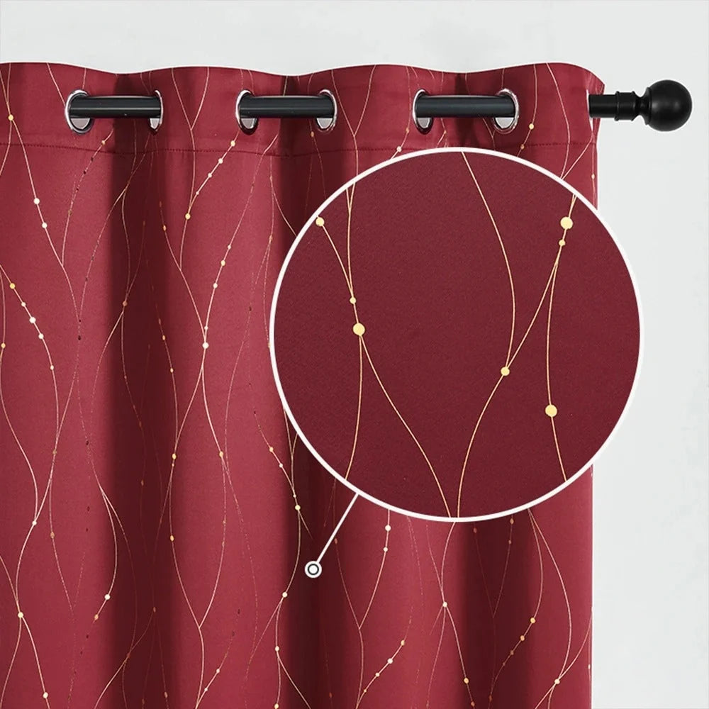 Blackout Curtains Noise Reducing Grommet Top