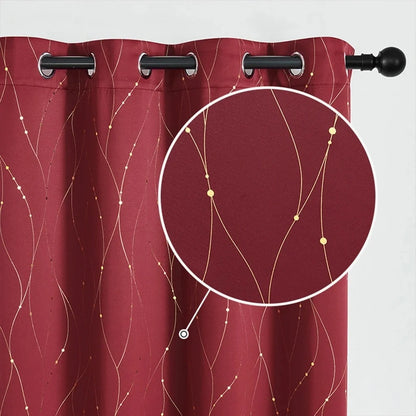Blackout Curtains Noise Reducing Grommet Top