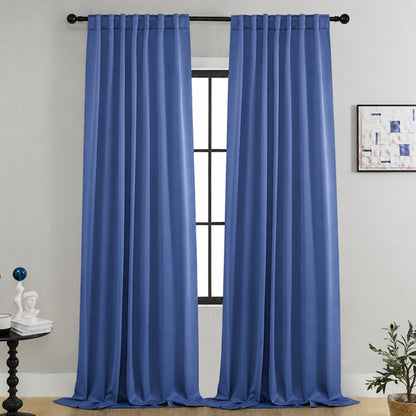 Blackout Curtains Thermally Insulated Microfiber Rod Pocket