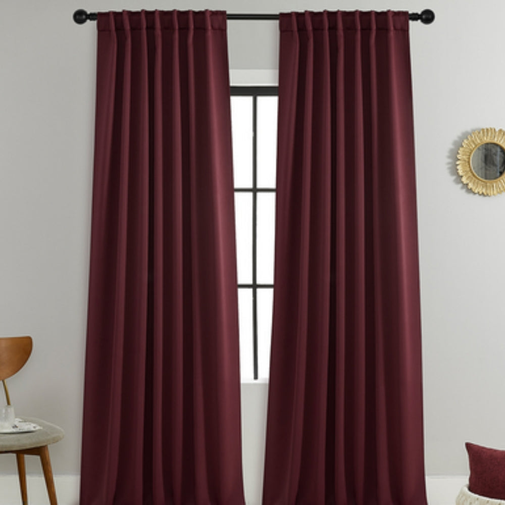 Blackout Curtains Thermally Insulated Microfiber Rod Pocket