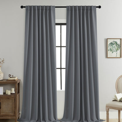 Blackout Curtains Thermally Insulated Microfiber Rod Pocket