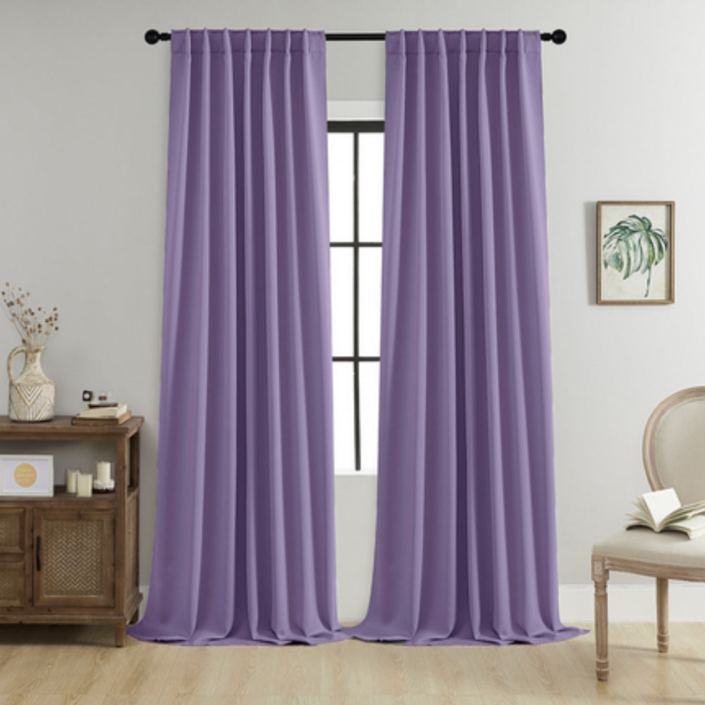 Blackout Curtains Thermally Insulated Microfiber Rod Pocket