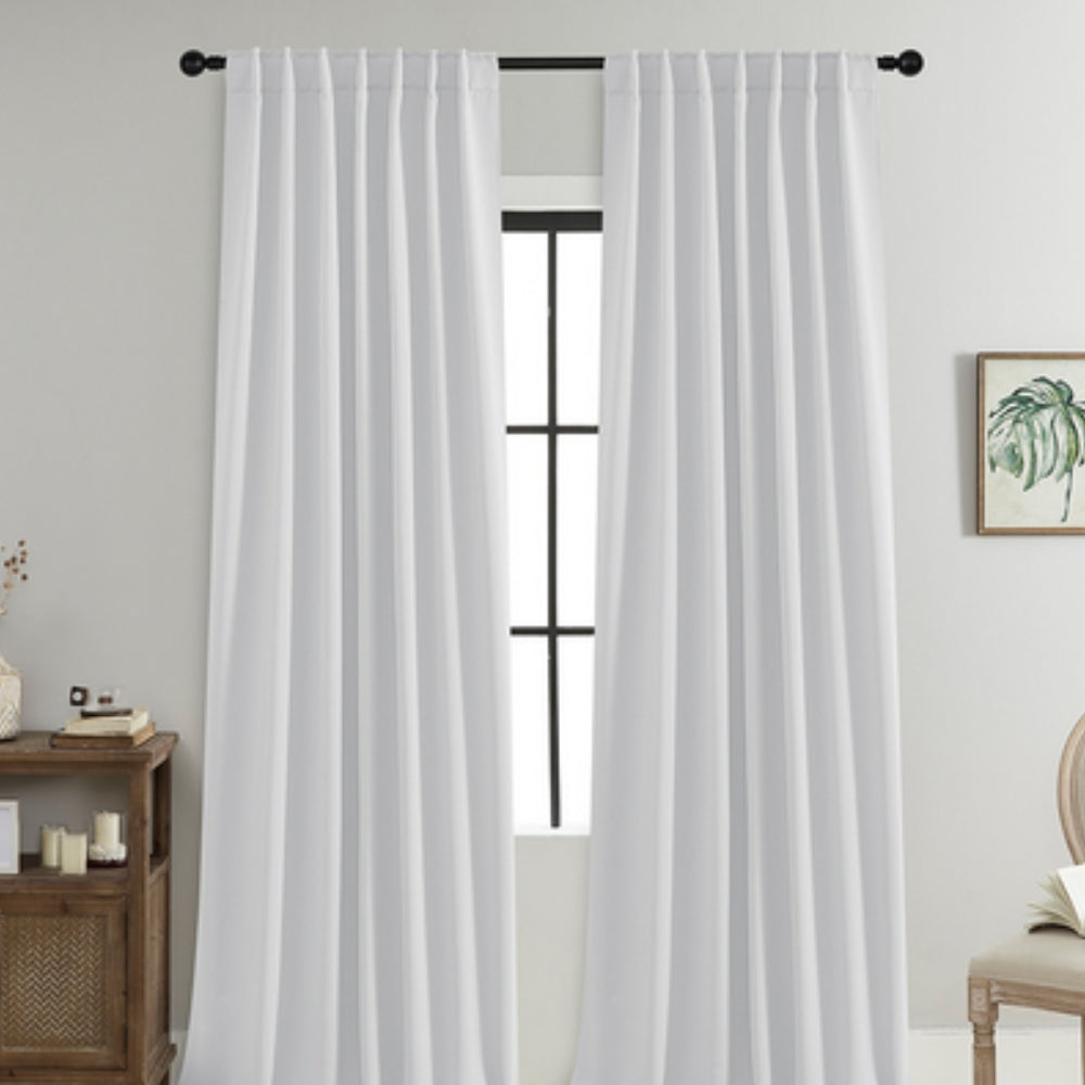 Blackout Curtains Thermally Insulated Microfiber Rod Pocket