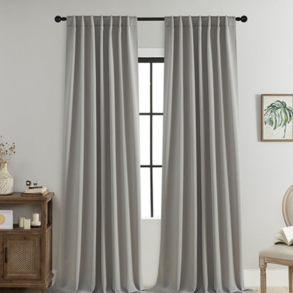 Blackout Curtains Thermally Insulated Microfiber Rod Pocket