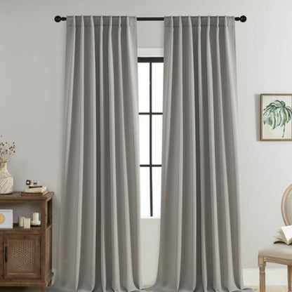 Blackout Curtains Thermally Insulated Microfiber Rod Pocket