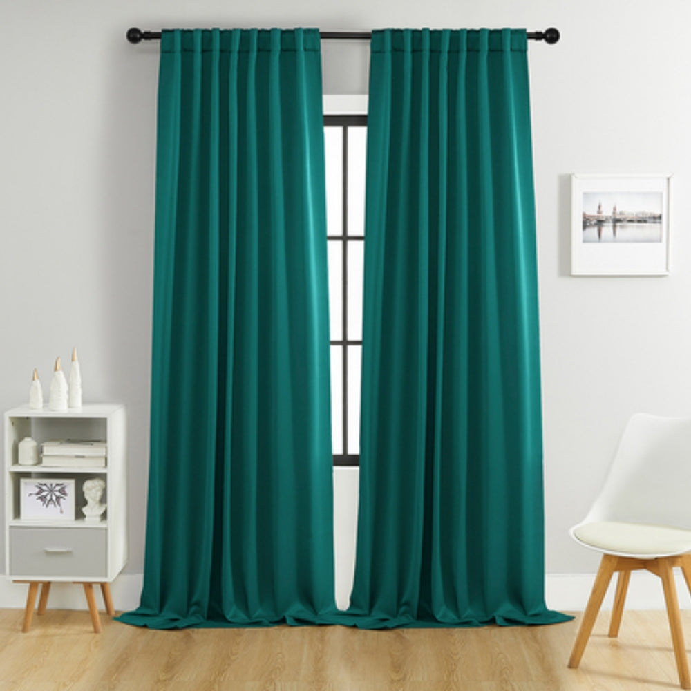 Blackout Curtains Thermally Insulated Microfiber Rod Pocket