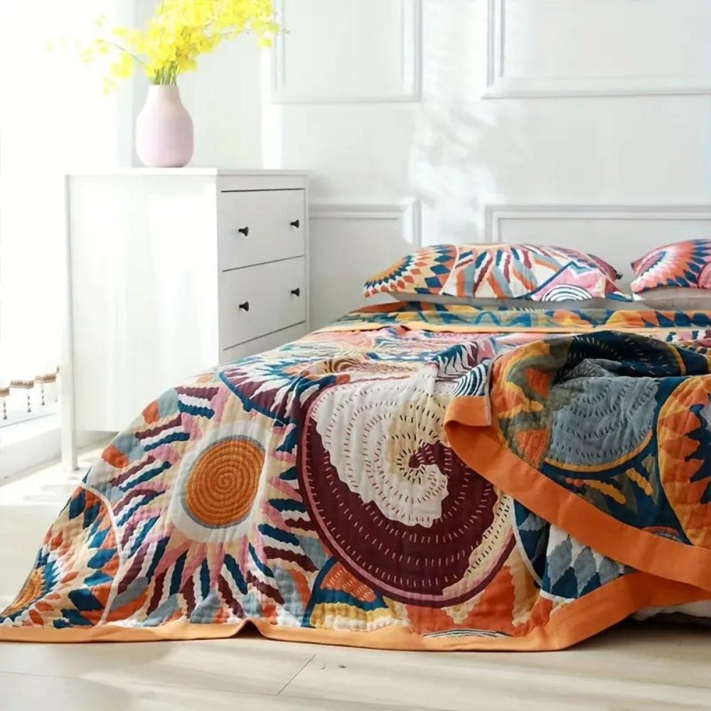 Blanket 100% Cotton All-Season Machine Washable