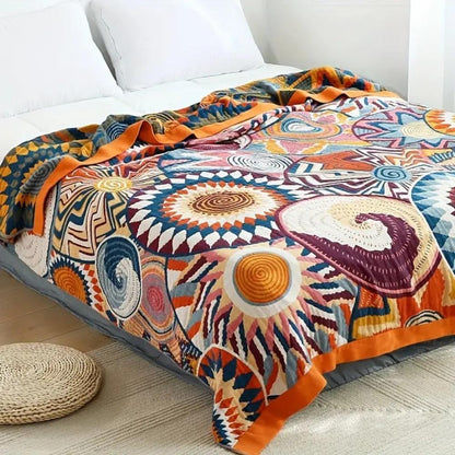 Blanket 100% Cotton All-Season Machine Washable