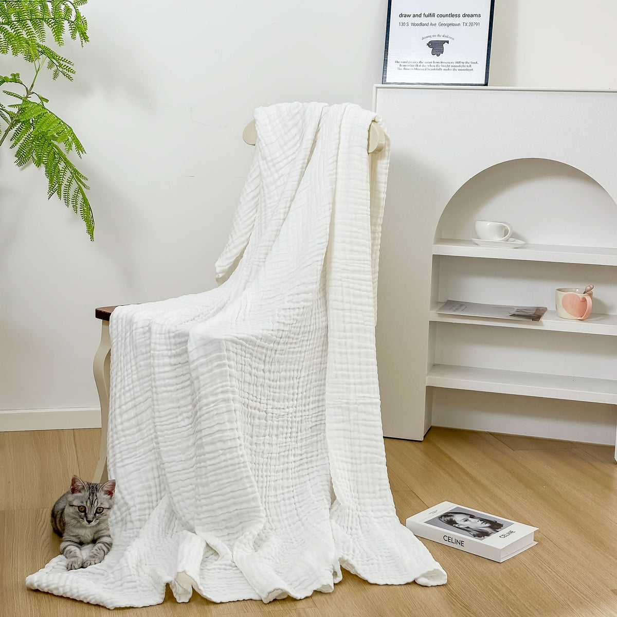 Blanket Cotton Muslin Six-Layer Breathable Machine Washable
