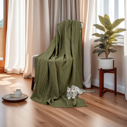 Blanket Cotton Muslin Six-Layer Breathable Machine Washable