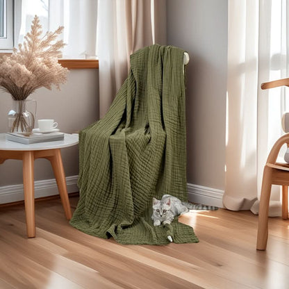 Blanket Cotton Muslin Six-Layer Breathable Machine Washable