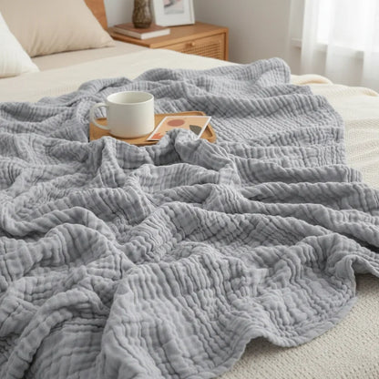 Blanket Cotton Muslin Six-Layer Breathable Machine Washable