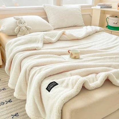 Blanket Double-Layer Lambskin Fleece Soft & Warm