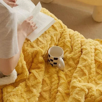 Blanket Lambswool Flannel Double-Sided Waterproof & Machine Washable