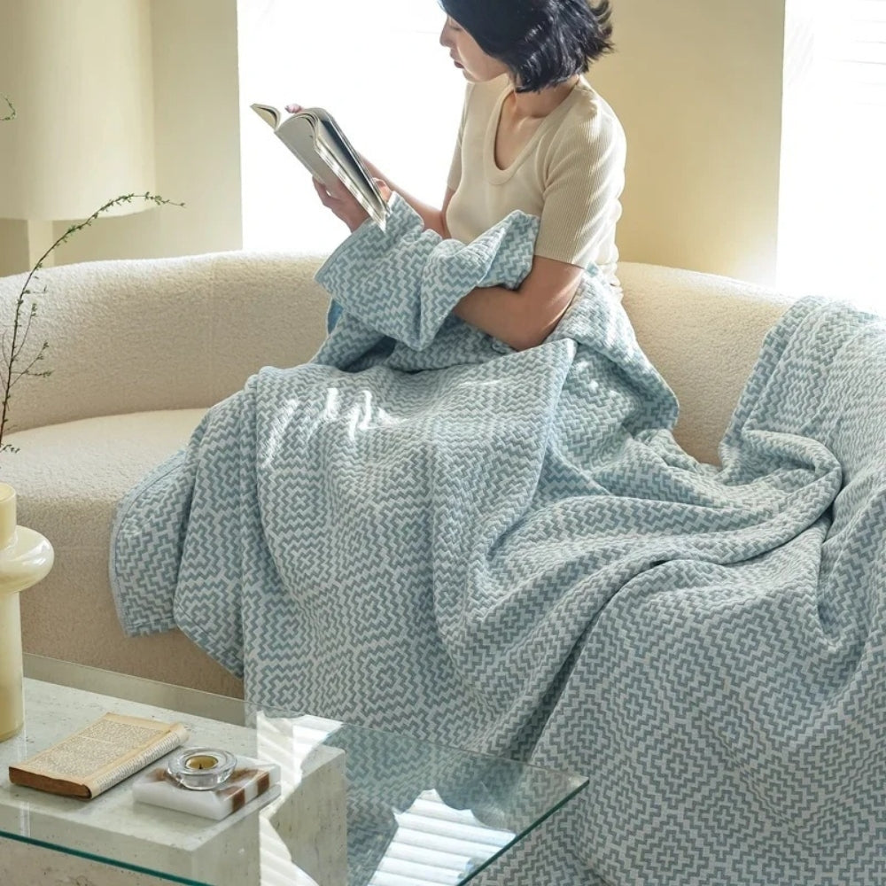 Blanket Pure Cotton Breathable Reactive Print