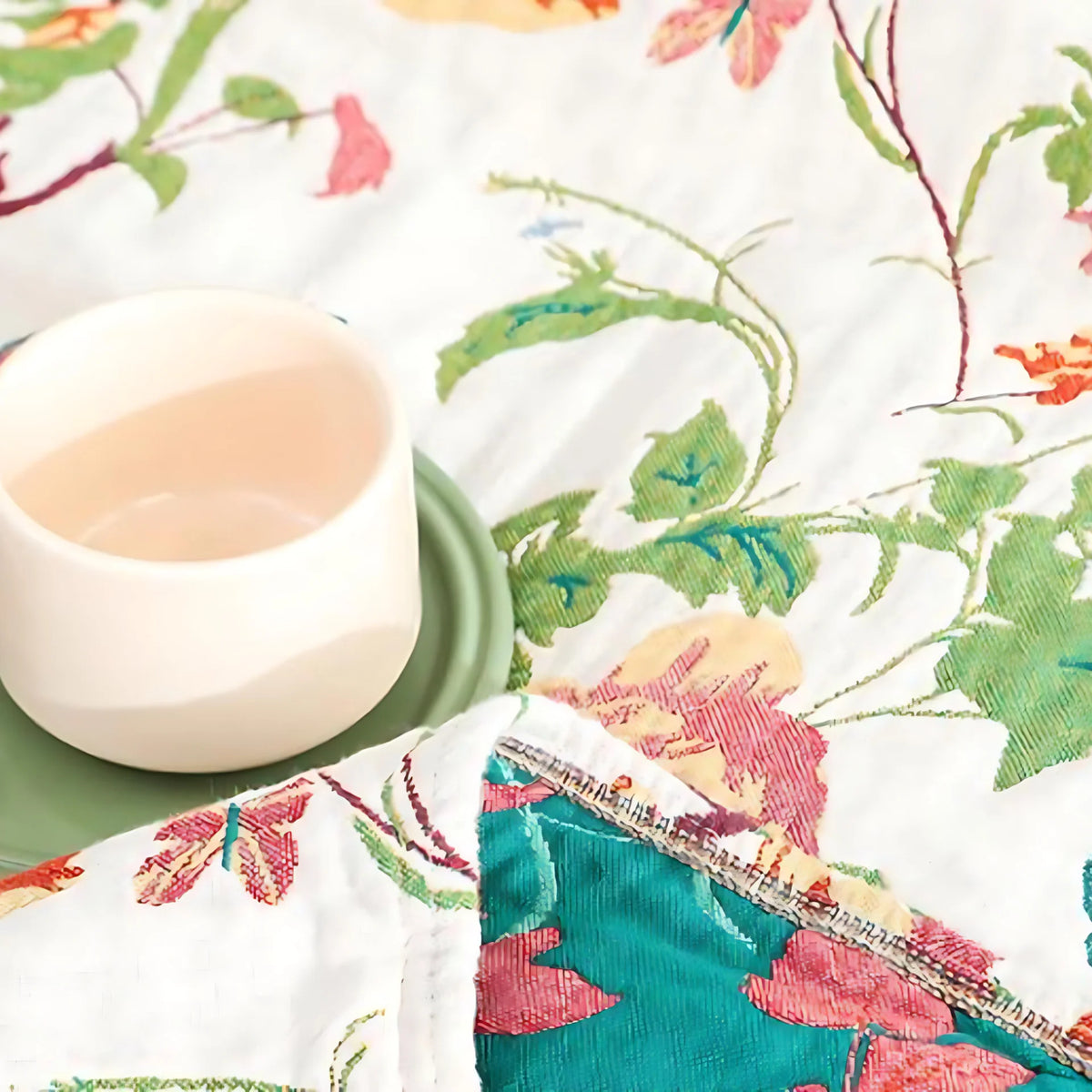 Blanket Reversible 100% Cotton Tassel Edges
