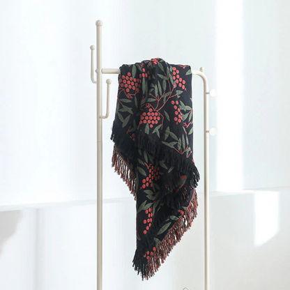 Blanket Reversible Begonia Cotton Jacquard