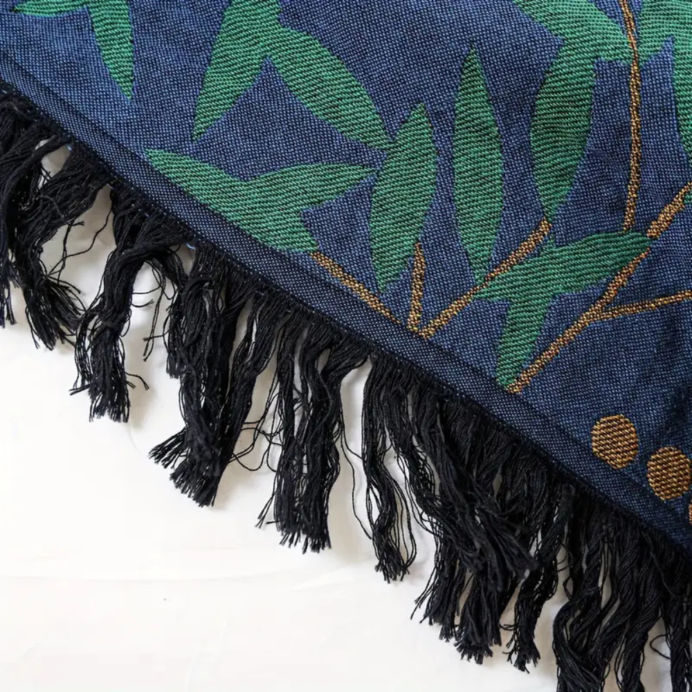 Blanket Reversible Begonia Cotton Jacquard