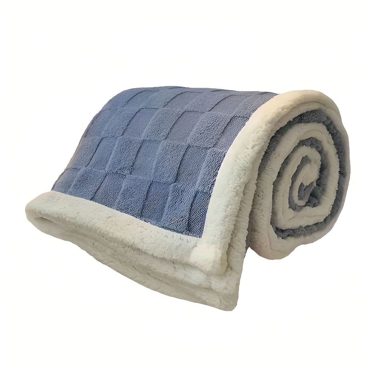 Blanket Reversible Checkered Lightweight Fleece Machine Washable