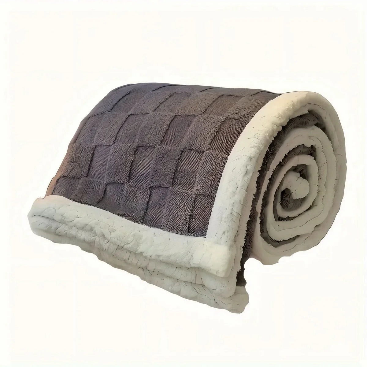 Blanket Reversible Checkered Lightweight Fleece Machine Washable