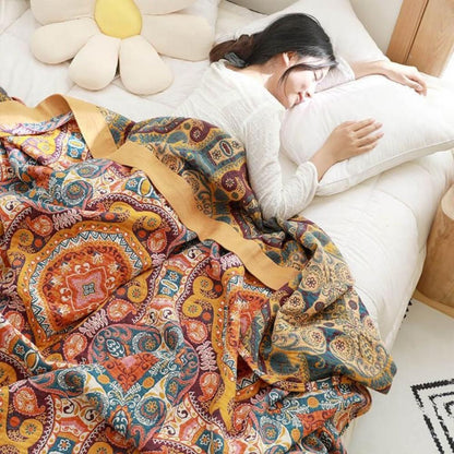 Blanket Reversible Cooling Cotton Machine Washable